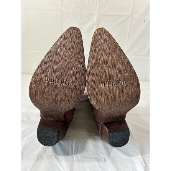 Brown Embroidered Western Boots - Picture 7 of 12